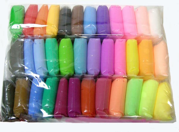 Повітряний пластилін зі стеками на 36 кольорів 324 грами, Hipe