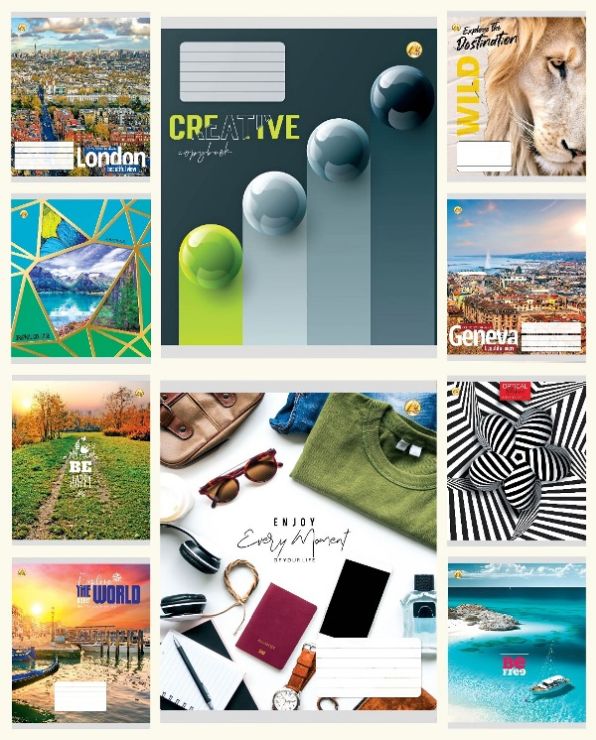 Зошит на 96 аркушів у клітинку «Мікс 3», ТМ Тетрада