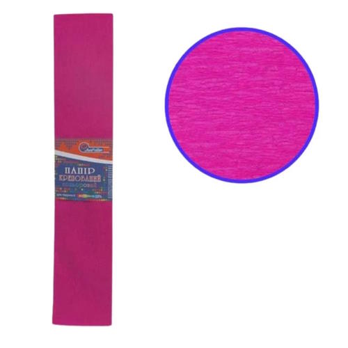 Гофро-папір 110% 50х200 см 20 г/м2 малиновий, ТМ J.Otten
