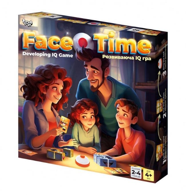 Гра настільна «Face Time» розвиваюча, у коробці 25х25х4 см, ТМ Данко Тойс
