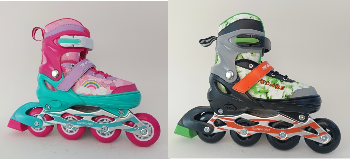 Ролики розміром 38-41 на металевій рамі з колесами PU що світлом, в асортименті