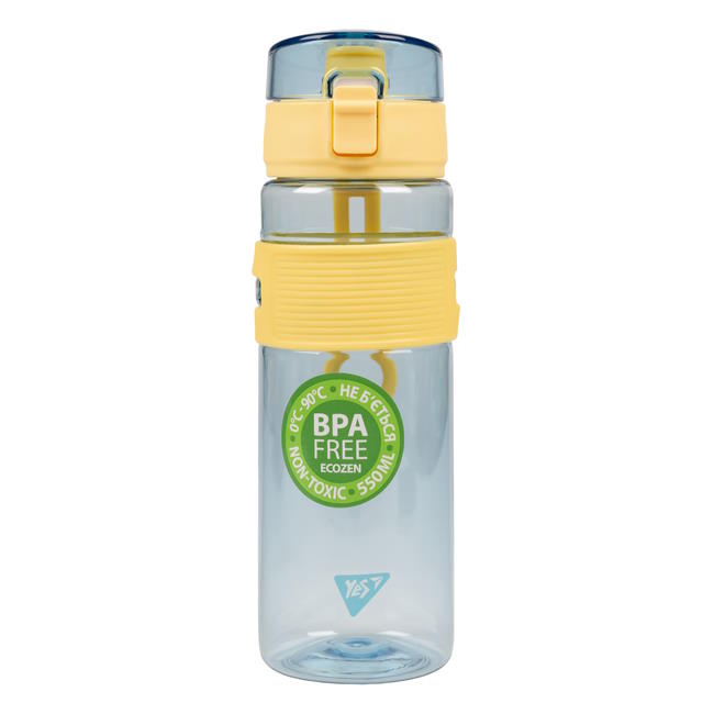 Пляшка для води «Fusion» 550 мл блакитна, ТМ Yes