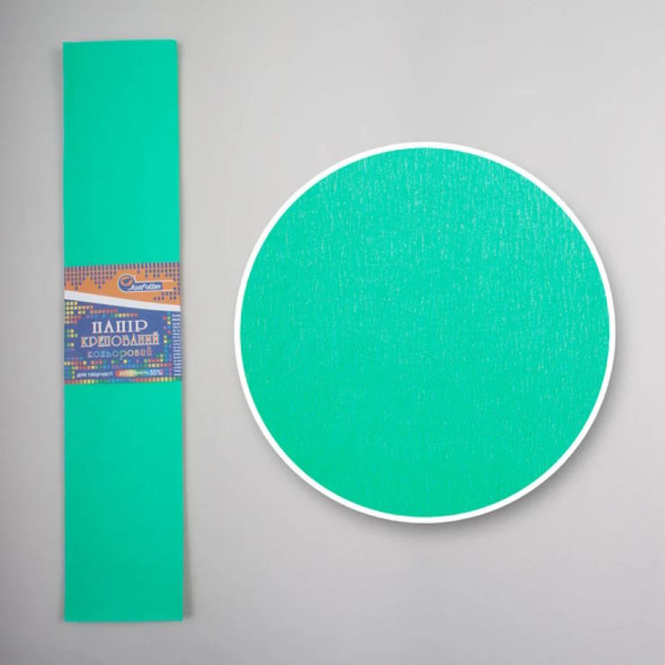 Гофро-папір 110% 50х200 см 20 г/м2 м'ятний, J. Otten