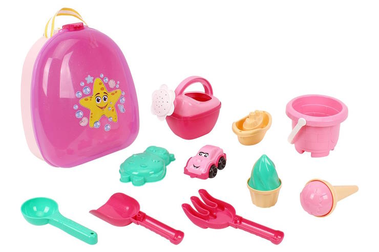 Набір для гри з піском та водою з 13 елементів у рюкзаку 26.5х21,5х13 см, ТМ Технок