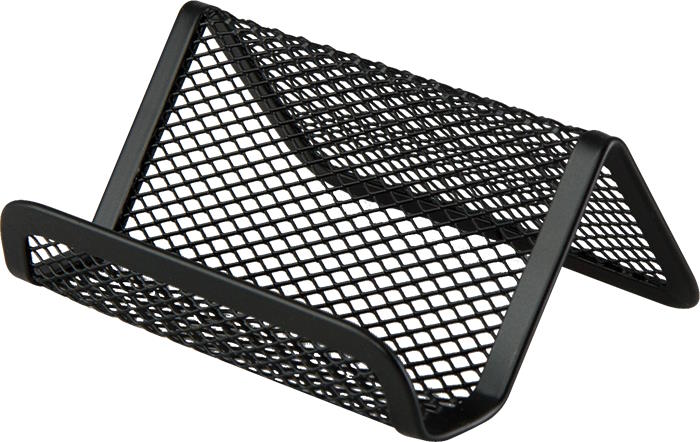 Підставка для візиток 95x80x45 мм металева чорна, ТМ Buromax