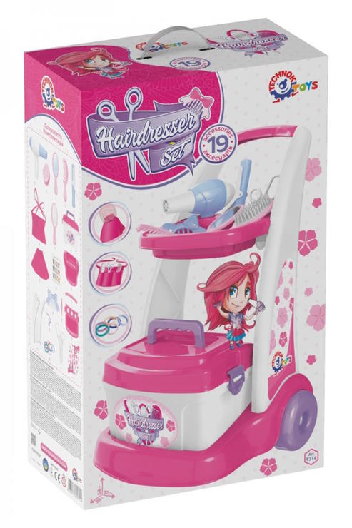 Набір перукаря з 18 предметів, у коробці 67,5х37,5х20 см, ТМ Технок