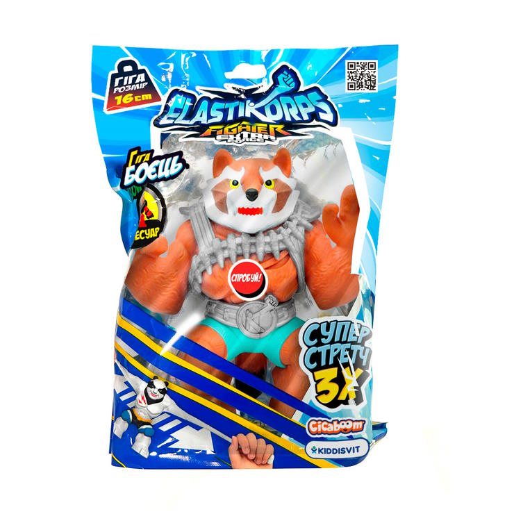 Стретч-іграшка серії «Extra Force» Єнот Проціокс 16 см, у пакеті 5х16х17 см