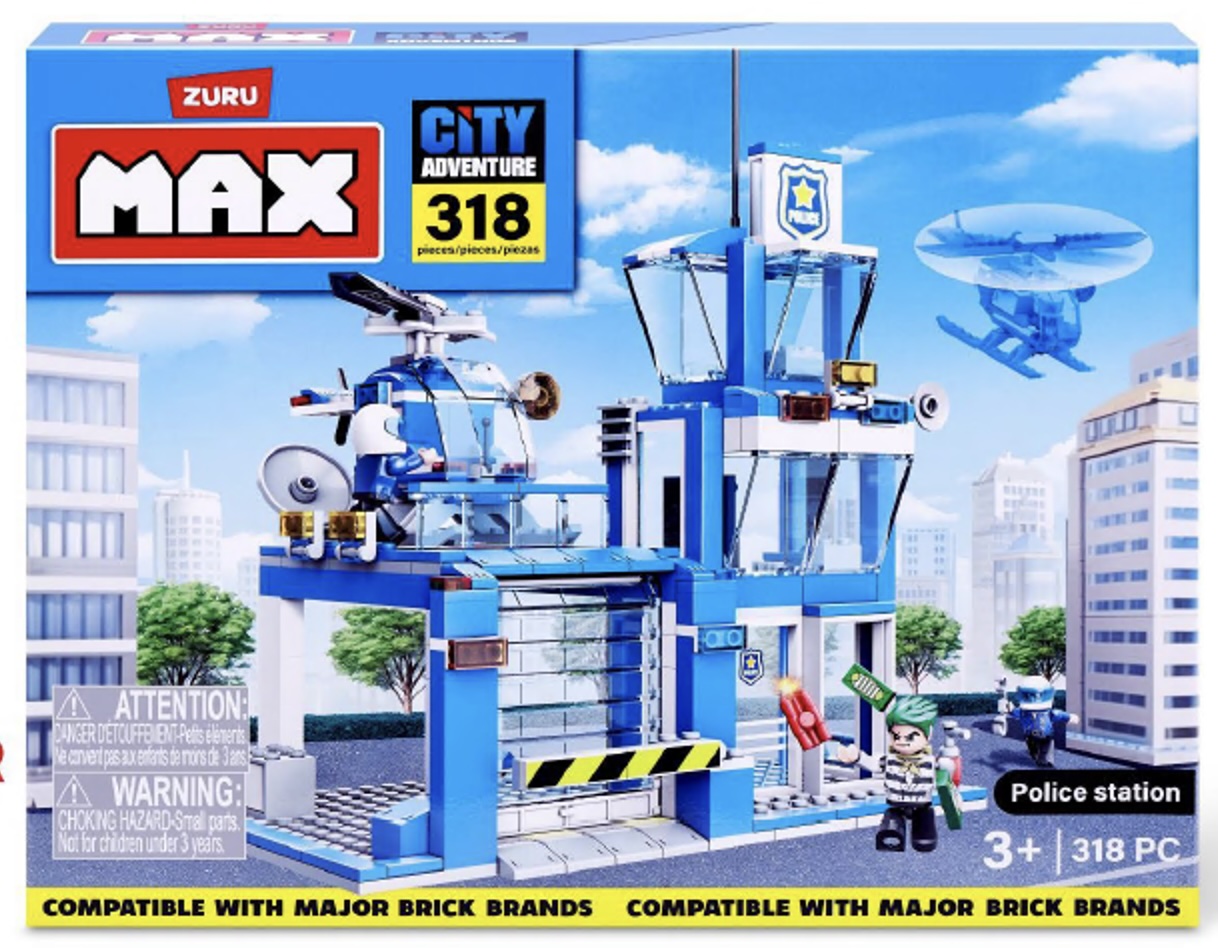 Конструктор «MAX CITY. Поліція» на 318 деталей з фігурками, у коробці, Zuru