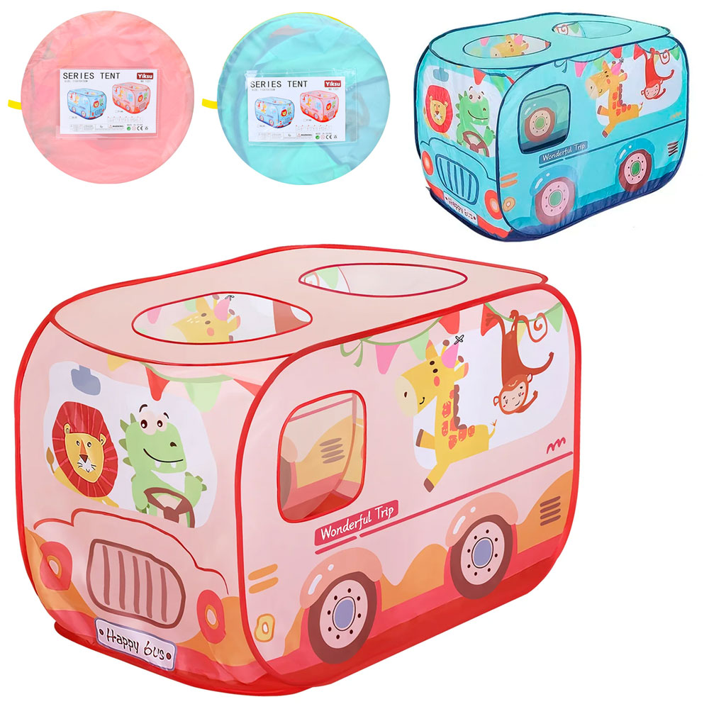 Намет «Автобус-сафарі» 110х70х70 см, в асортименті, у сумці 38х38х4 см