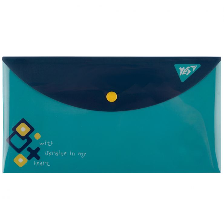 Папка-конверт «Ukraine» А6 на кнопці, ТМ Yes