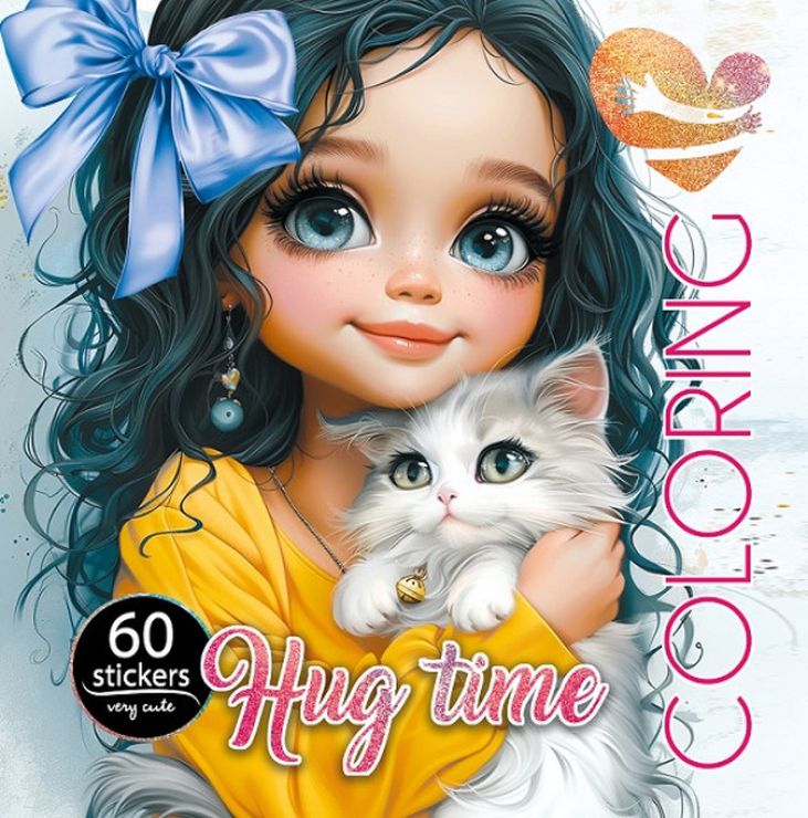 Розмальовка на 8 аркушів з наліпками на скобі 20х20 см, ТМ Мандарин