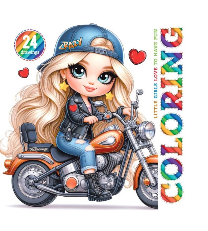 Розмальовка-блокнот на 24 аркуші на склейці 14х14 см, ТМ Мандарин