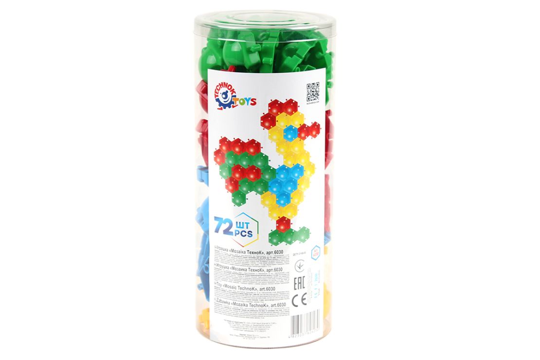 Мозаїка з 72 фішок, у тубусі 11х25 см, ТМ Технок