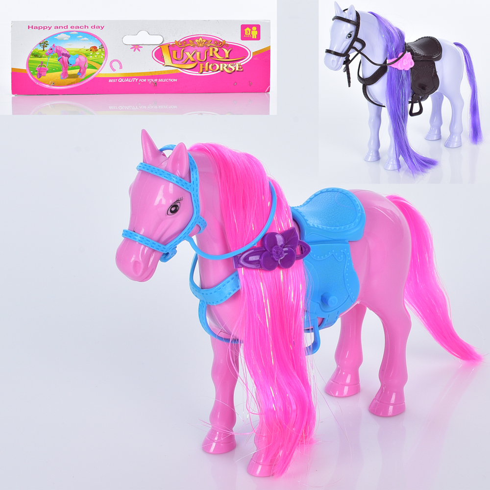 Конячка 19 см з аксесуариами, в асортименті, у пакеті 25х20х5 см