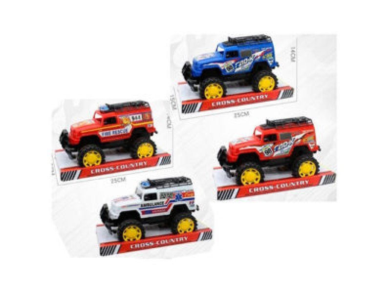 Джип 23 см інерційний, в асортименті, під слюдою 25х15х15 см