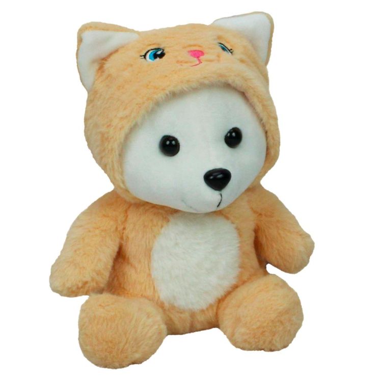 М`яка іграшка «Ведмедик в капюшоні» 23 см, ПП Копиця