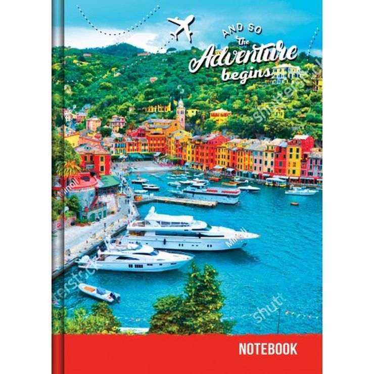 Блокнот «CITIES» А5 на 72 аркуші у клітинку з твердою ламінованою обкладинкою, в асортименті, ТМ Рюкзачок