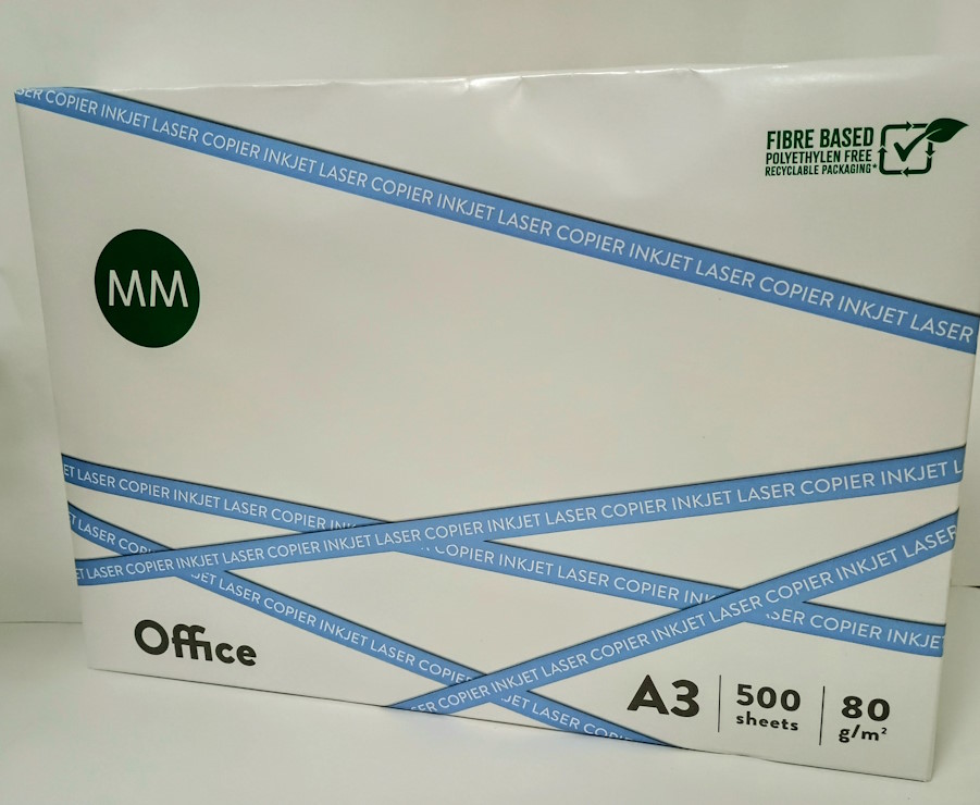 Папір «Nexo Office» А3 80 гр/м2 клас В, 500 аркушів