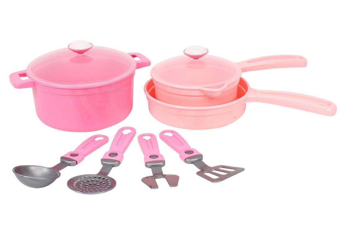 Набір посуду з 9 предметів, у сітці 31,5х20х10 см, ТМ Технок