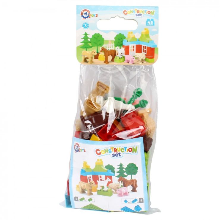 Конструктор «Свійські тварини» з 45 деталей та фігурок, у пакеті 37х15,5х8 см, ТМ Технок