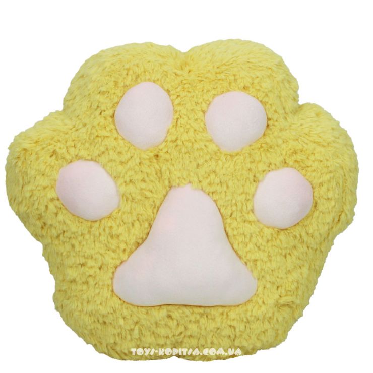 М`яка іграшка «Лапа-антистрес» 33х35х9 см гірчиця, ПП Копиця