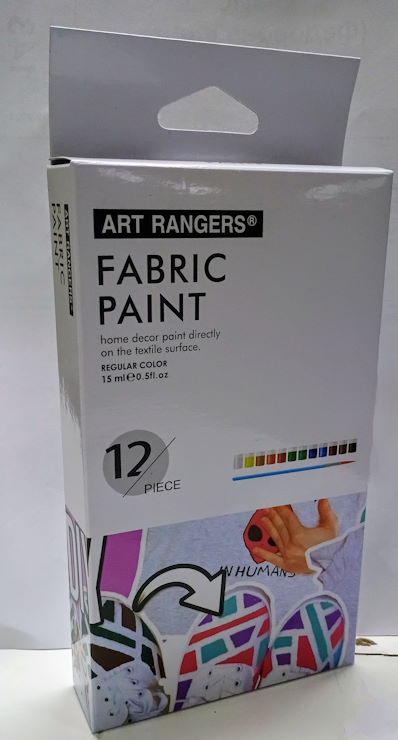 Фарби « Art rangers» для розпису по тканині на 12 кольорів по 15 мл у коробці, ТМ J.Otten