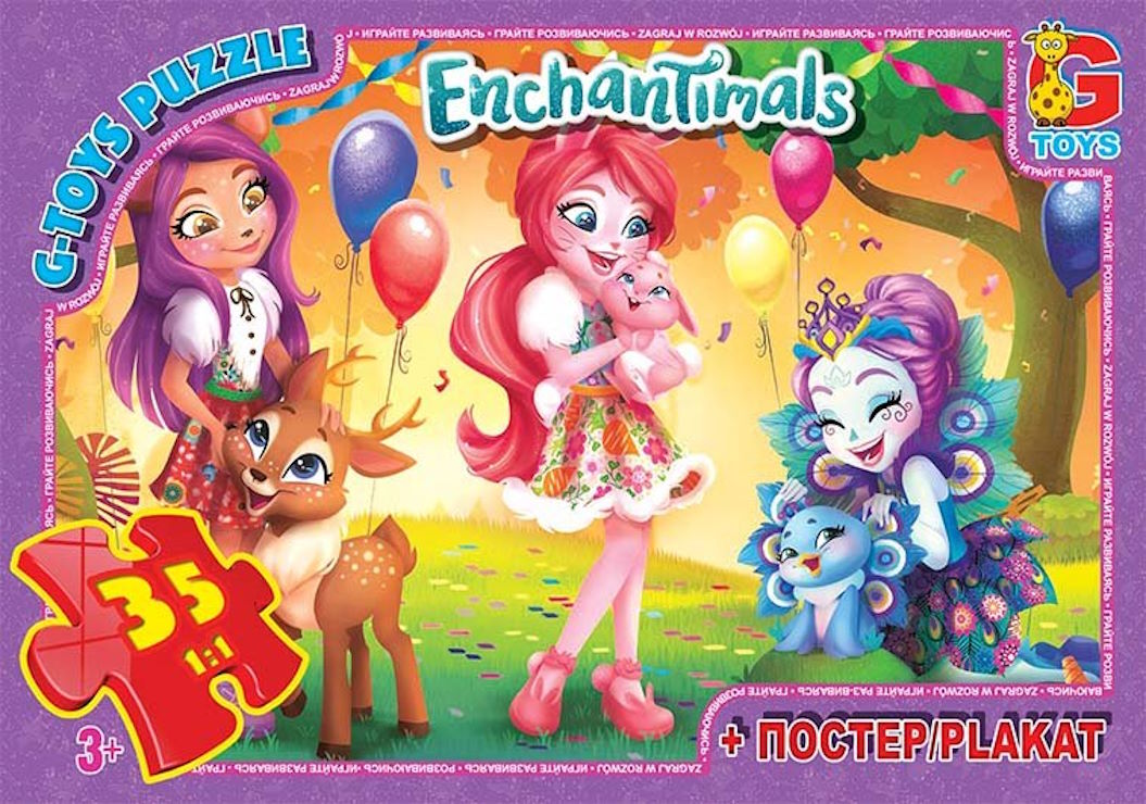 Пазли «Enchantimals» на 35 елементів, ТМ G-Toys