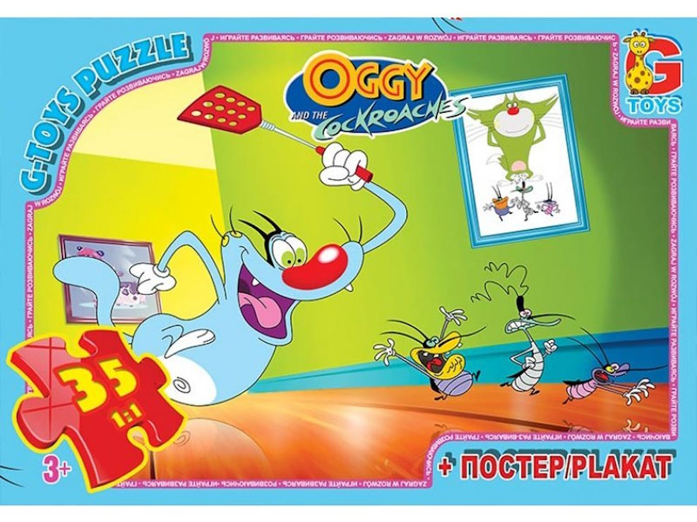 Пазли «Оггі та кукарачі» на 35 елементів, ТМ G-Toys