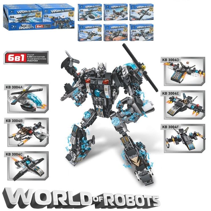 Конструктор «Літак» від 96 деталей, в асортименті, у коробці 38,5х14,5х13,5 см