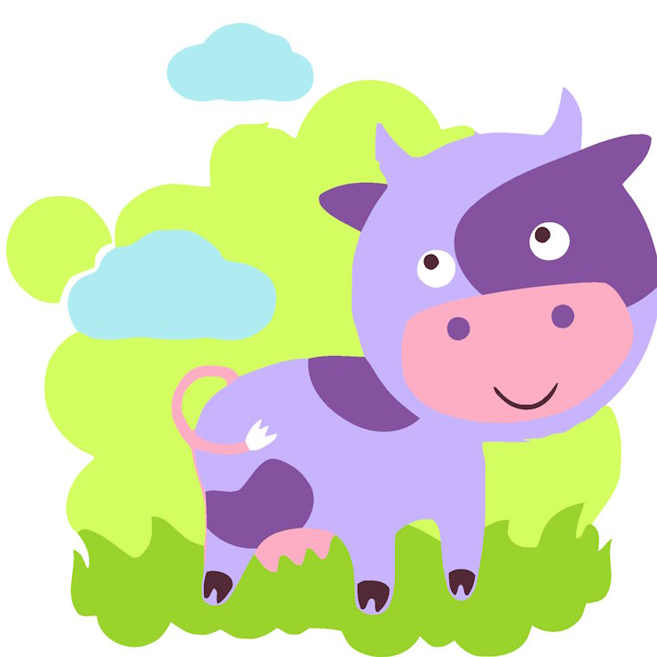 Картина за номерами «Дивовижна корівка» 20х20 см, ТМ Strateg