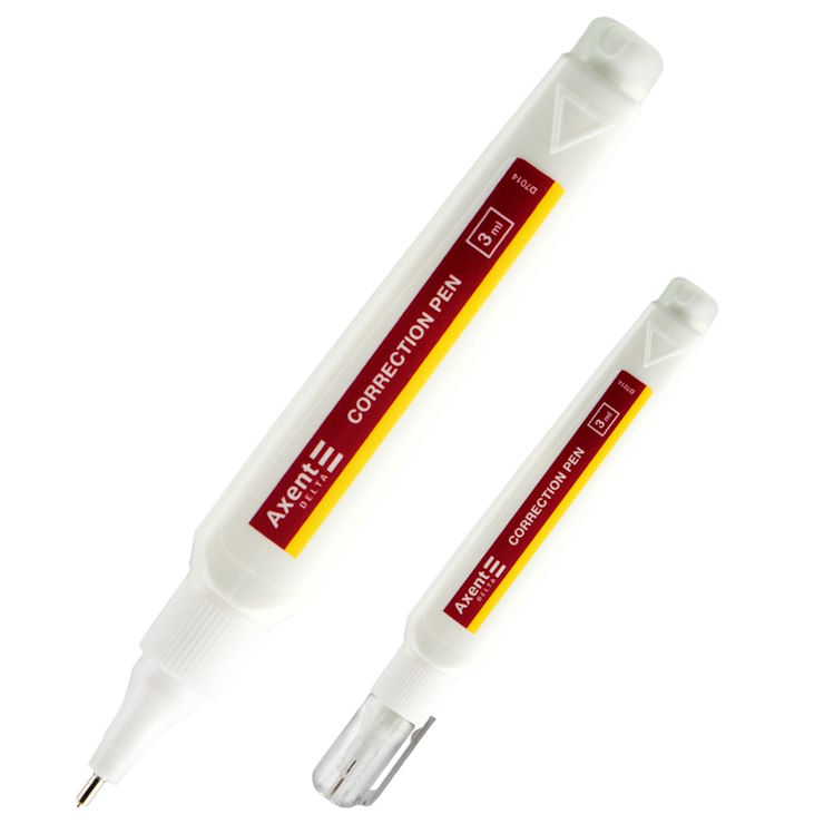Коректор-ручка 3 мл з металевим кінчиком, ТМ Axent