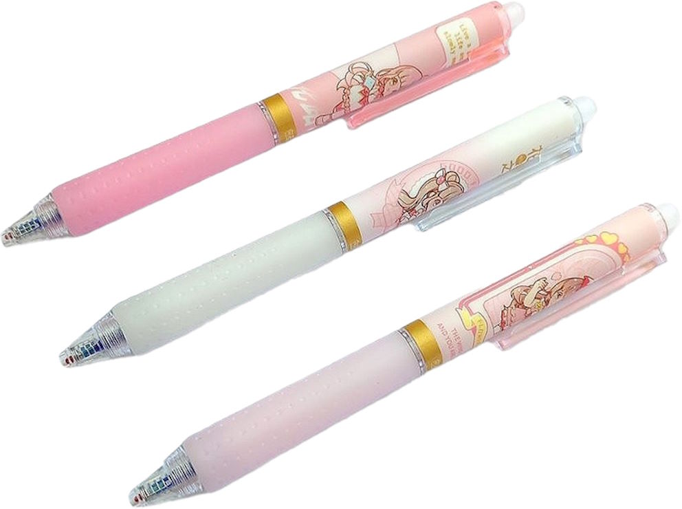 Ручка «Girl» пиши-стирай автоматична синя 0,5 мм, в асортименті, у боксі, ТМ J.Otten