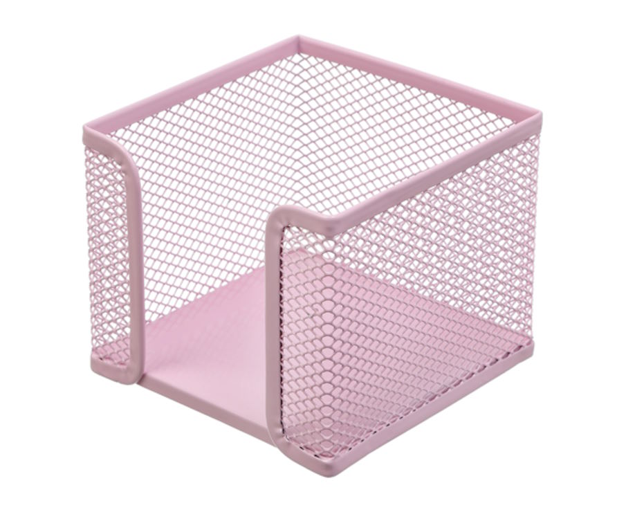 Бокс для паперу «PASTEL» металевий рожевий, ТМ Buromax