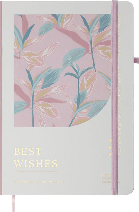 Блокнот «ESSENCE» А5 на 80 аркушів у клітинку з твердою ламінованою обкладинкою, білий, ТМ Buromax