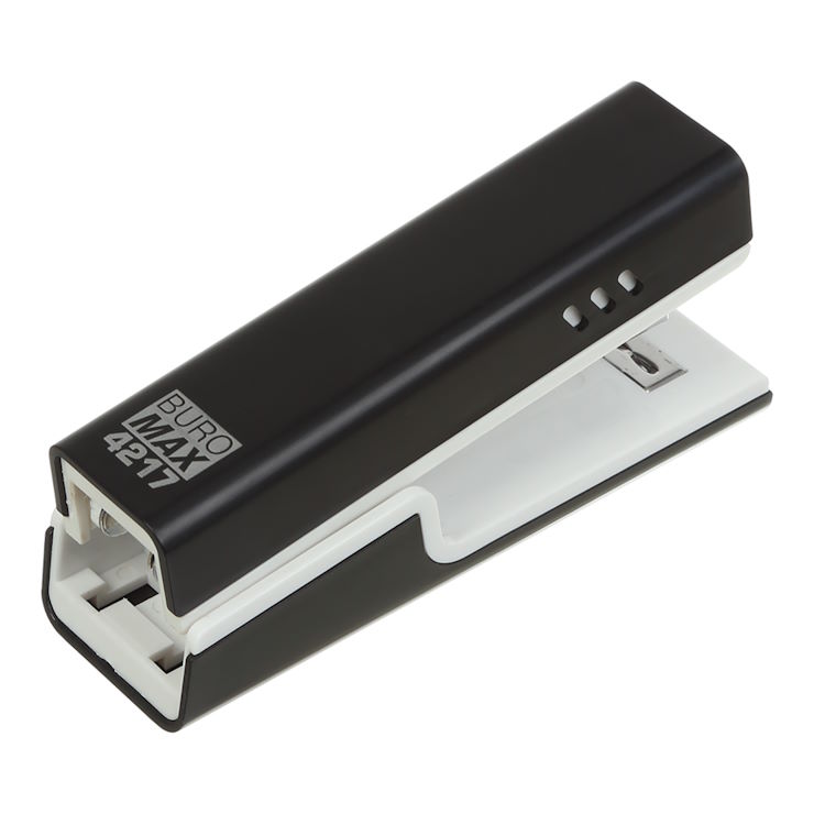 Степлер пластиковий на 20 аркушів під скоби №24; 26 чорний, ТМ Buromax