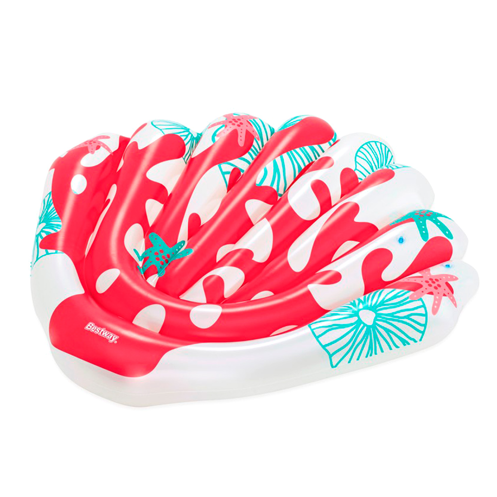 Матрац надувний «Корал» 186х153 см на 2 повітряні камери з максимальним навантаженням до 100 кг, у коробці