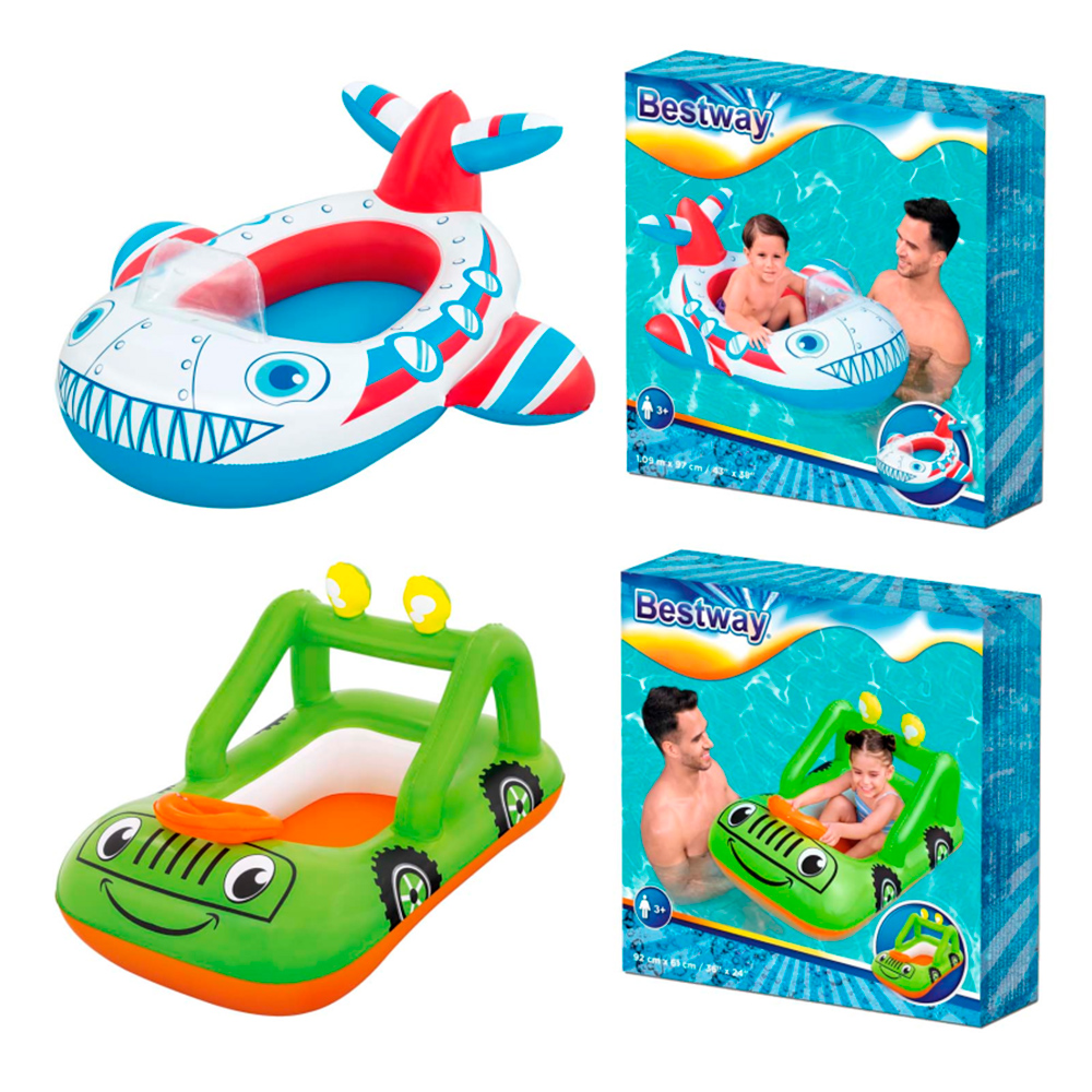 Плотик «Транспорт» 109х97 см від 3 років з максимальтним навантаженням до 45 кг, в асортименті, у коробці 20х20х4 см