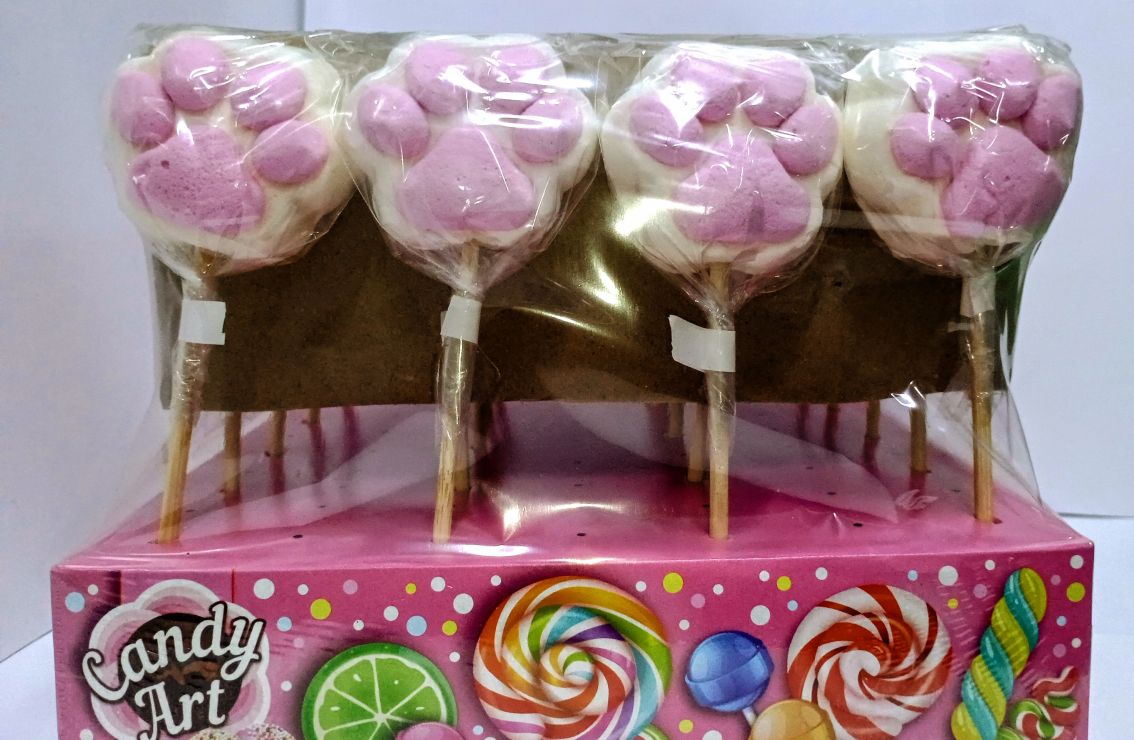 Цукерка «Лапка» зефірна