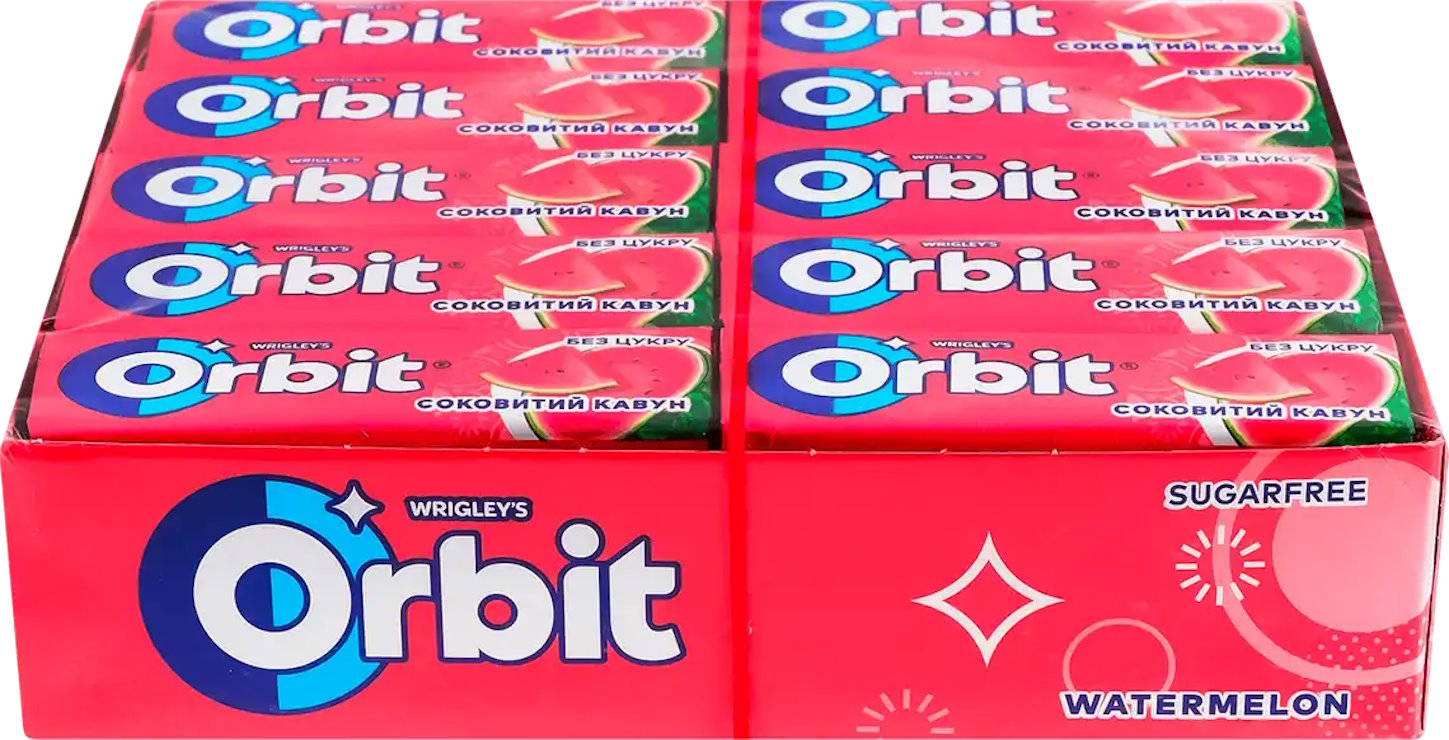 Жувальна гумка «Orbit Соковитий кавун» 14 г