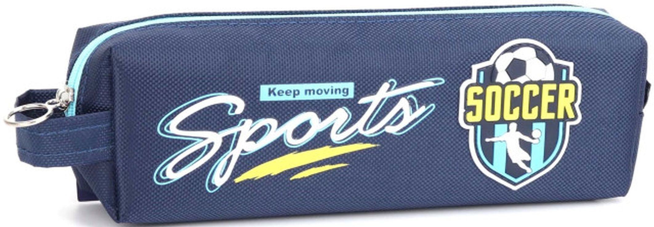 Пенал 21х4,5х6 см синій, ТМ Мандарин