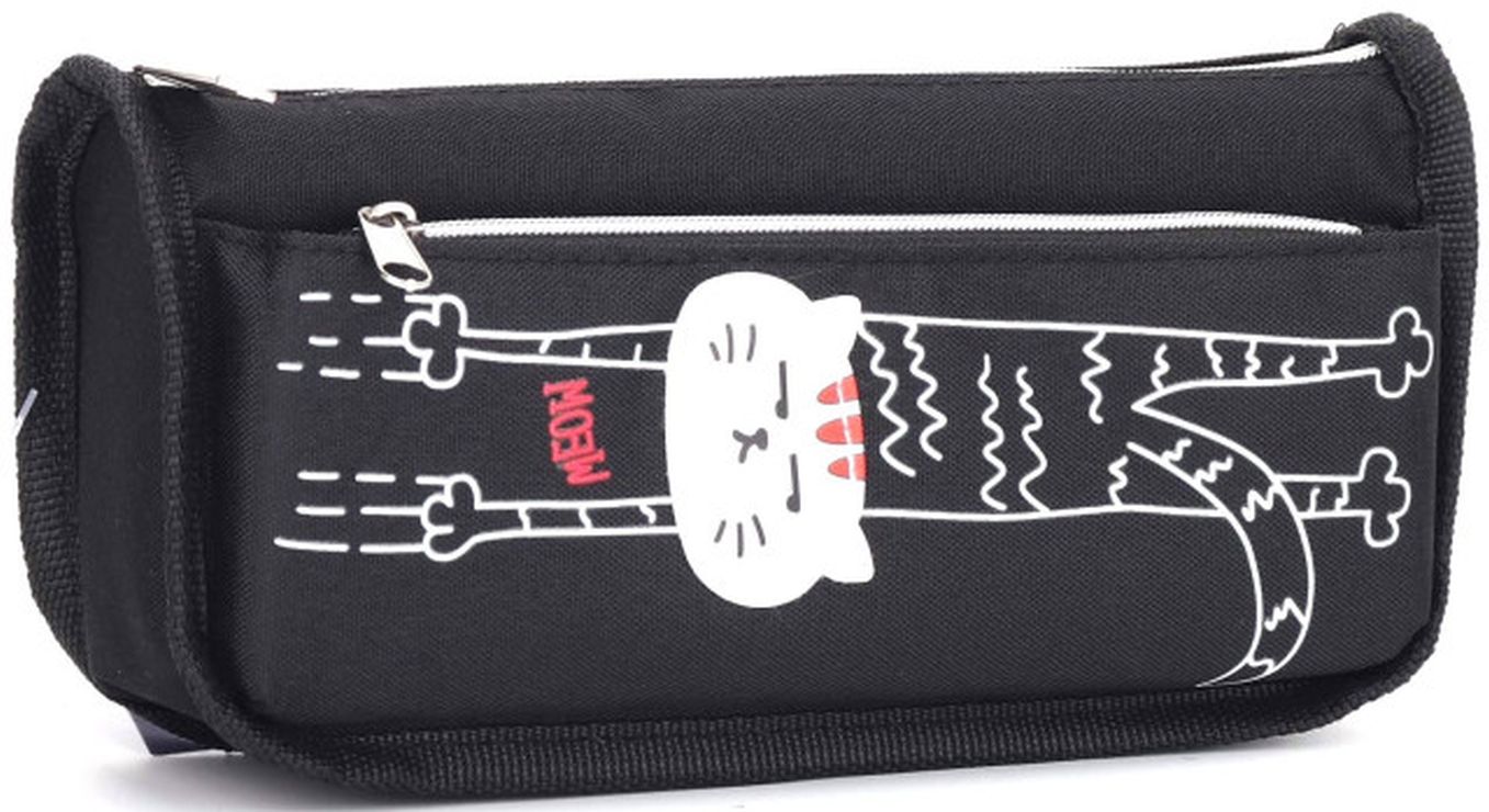 Пенал 21х5,5х9 см чорний, ТМ Мандарин