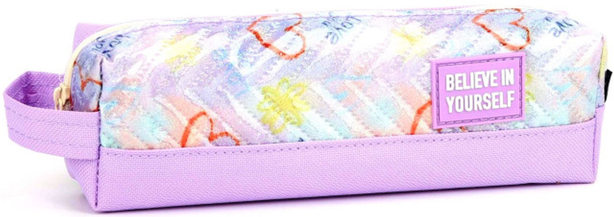 Пенал 21х4,5х6 см фіолетовий, ТМ Мандарин