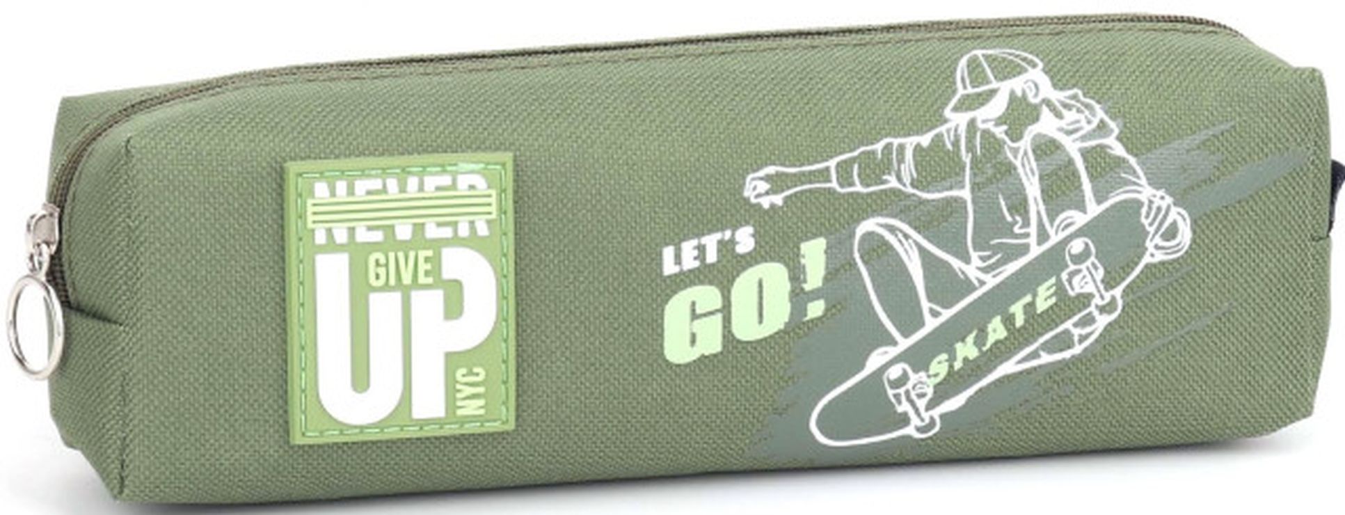 Пенал 21х4,5х6 см зелений, ТМ Мандарин