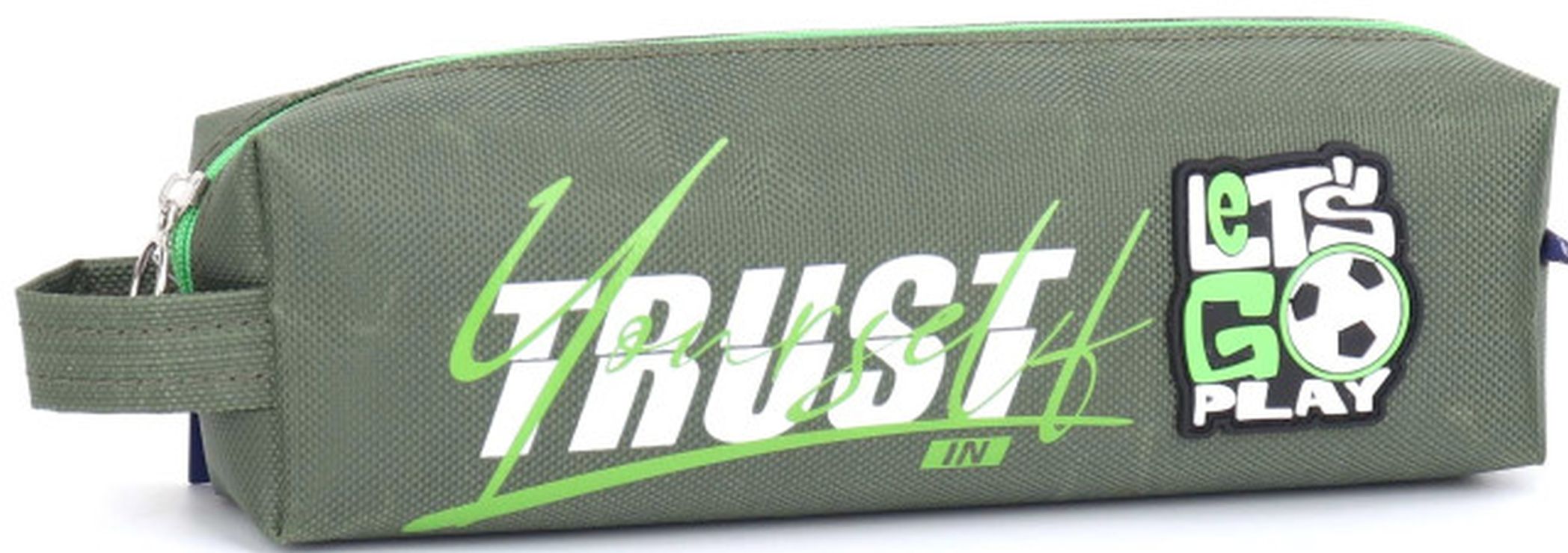 Пенал 21х4,5х6 см зелений, ТМ Мандарин