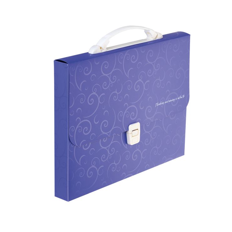 Портфель «BAROCCO» пластиковий A4 фіолетовий, TM Buromax