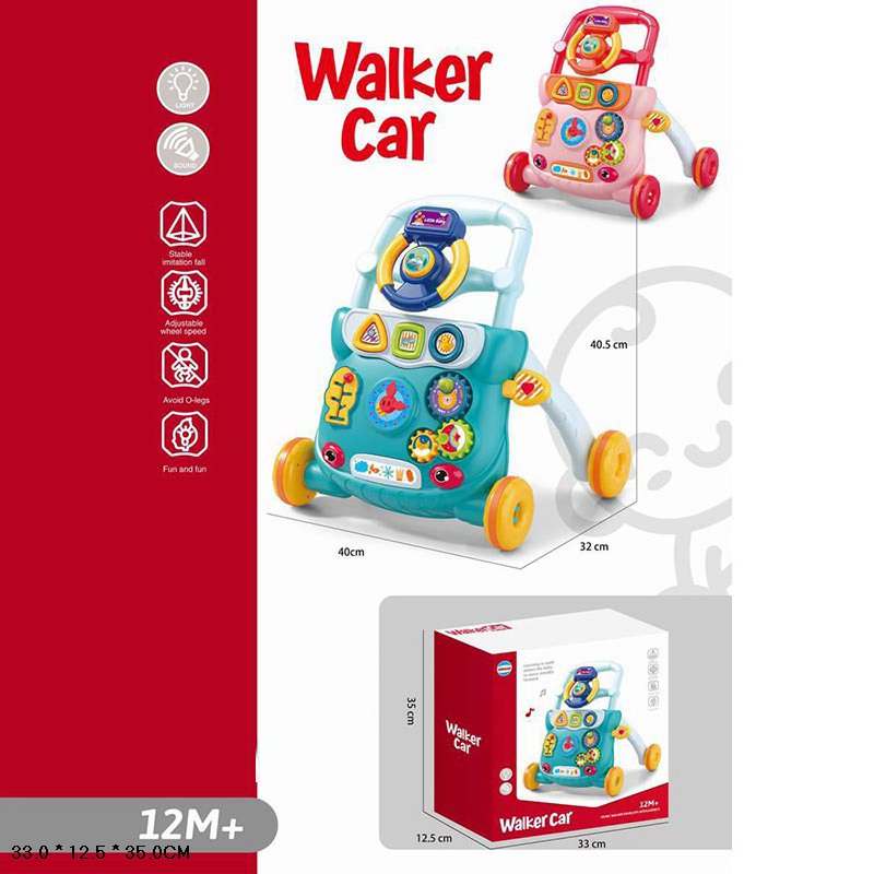 Ходунки-каталка «Перші кроки» зі світлом, звуком та рухомими деталями, в асортименті, у коробці 33х12,5х35 см