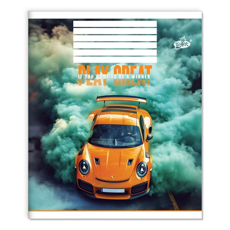 Зошит на 12 аркушів у клітинку «Турбо мрії» №2530, ТМ Brisk