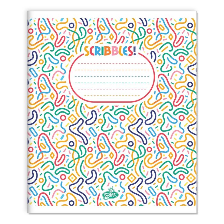 Зошит на 12 аркушів у клітинку «Каракулі» №2539, ТМ Brisk