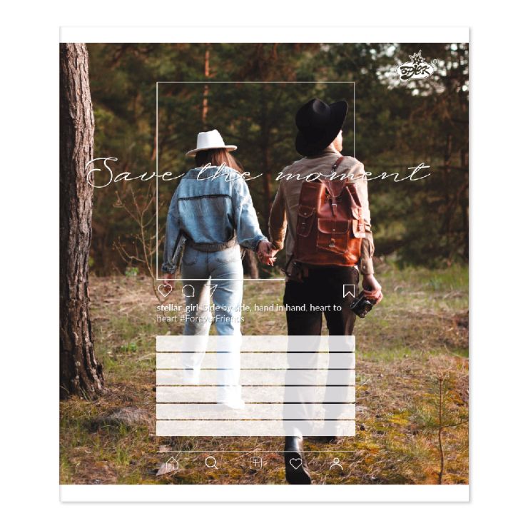 Зошит на 48 аркушів у клітинку «Друзі назавжди», №2605, ТМ Brisk