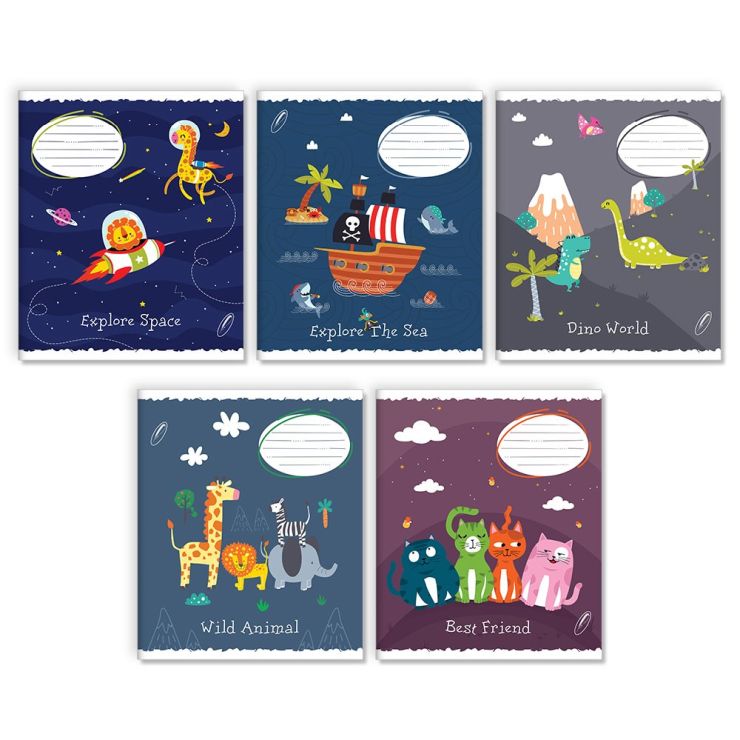 Зошит на 18 аркушів у клітинку «Казка», № 0154, Пір'їнка